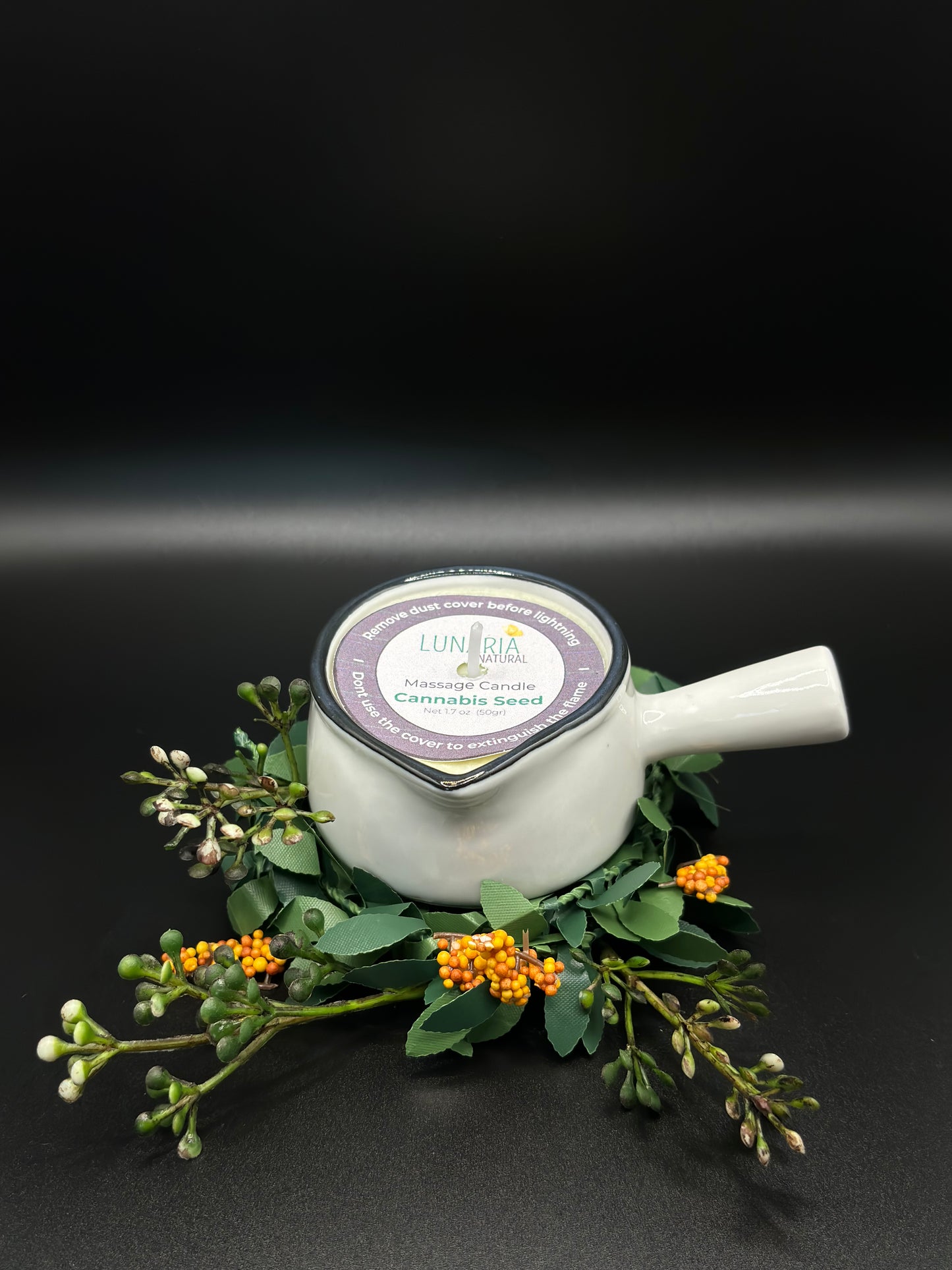 Cannabis Seed Massage Candle