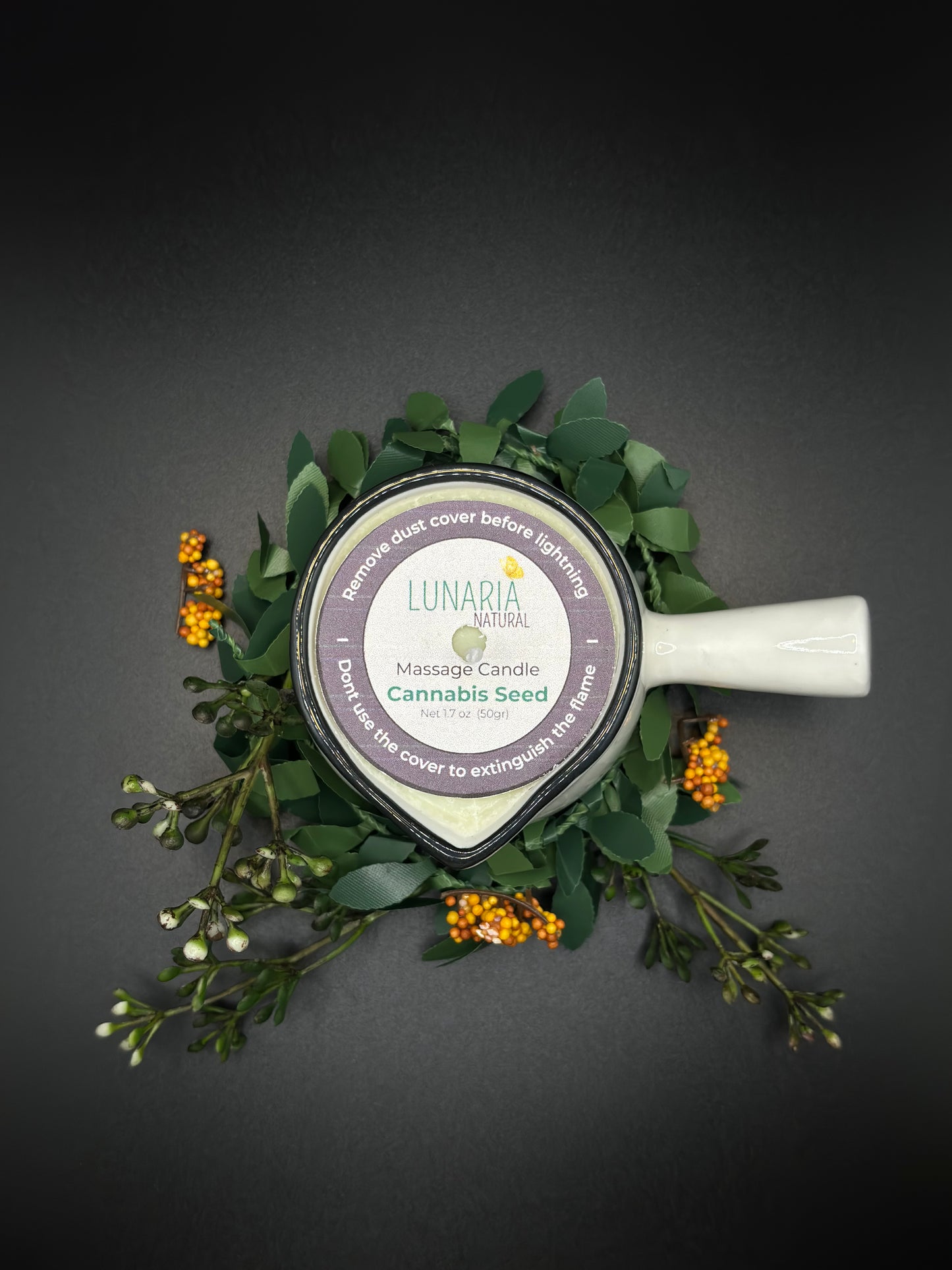 Cannabis Seed Massage Candle