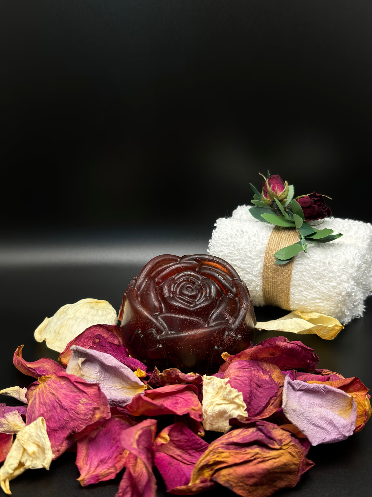 Jabón de rosas hecho a mano